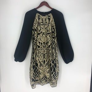 Belle Badgley Mischka Embroidered Dress